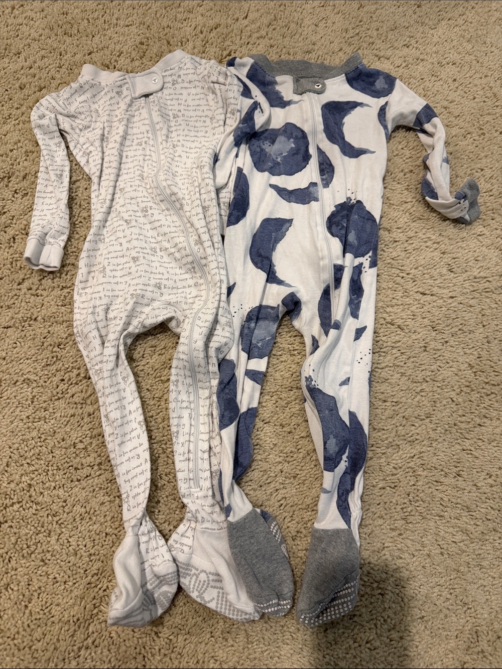 Burt’s Bees 100% Organic Cotton Slim Fit Footie Pajamas.